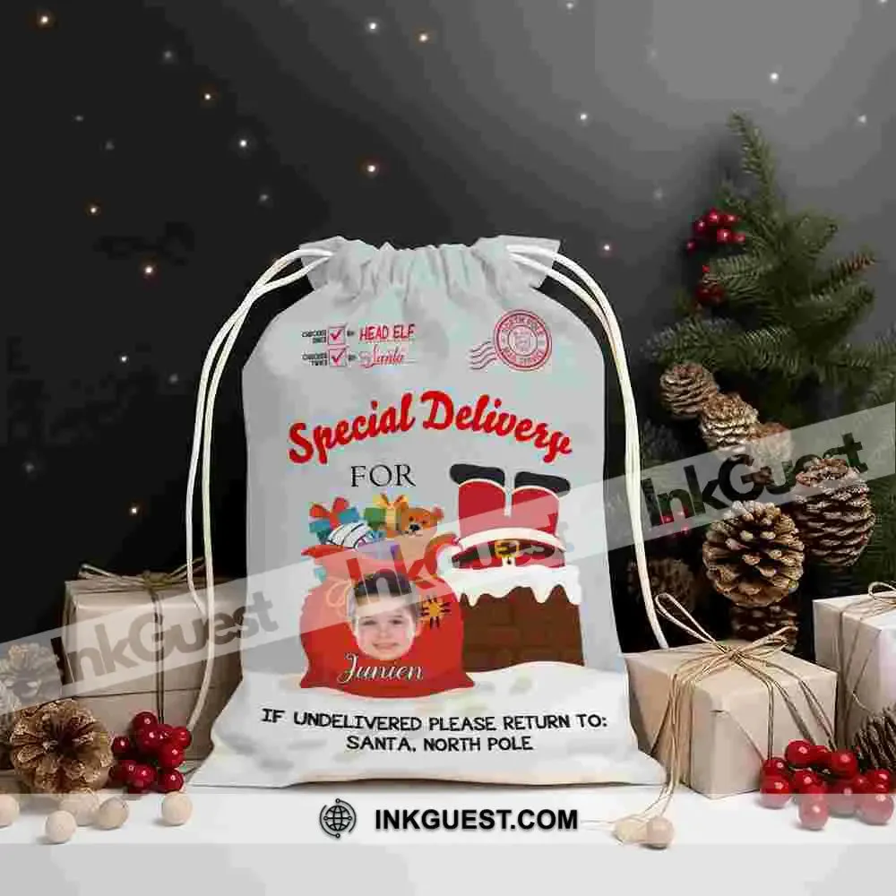 Christmas Santa Bag Personalized Christmas String Bag