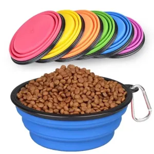Collapsible Silicone Travel Pet Bowl - Perfect for Adventures