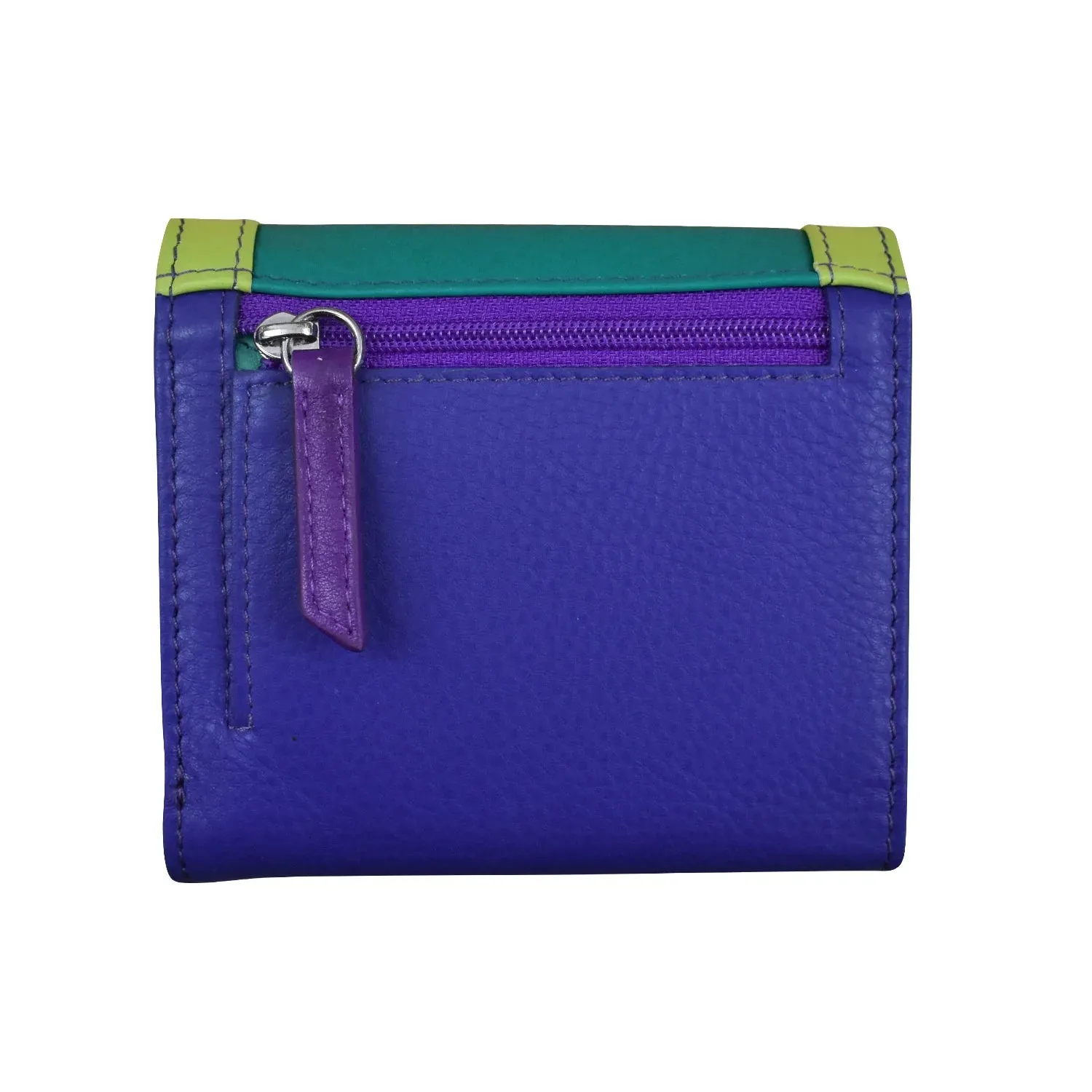 Cool Tropics-Small Trifold Rfid Leather Wallet