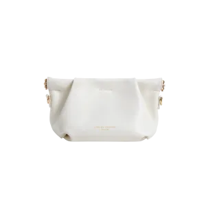 Cream Croissant Shoulder Handbag