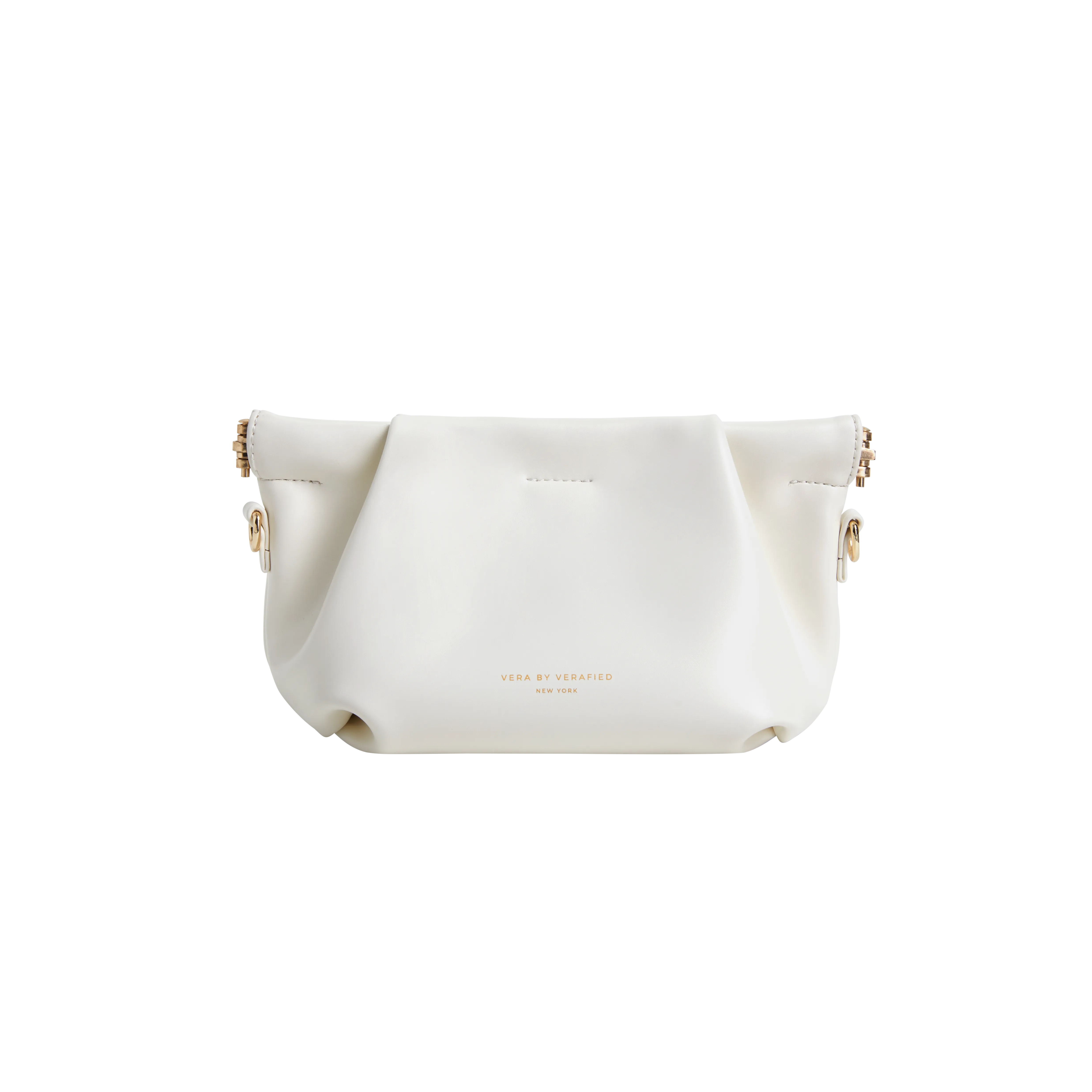 Cream Croissant Shoulder Handbag