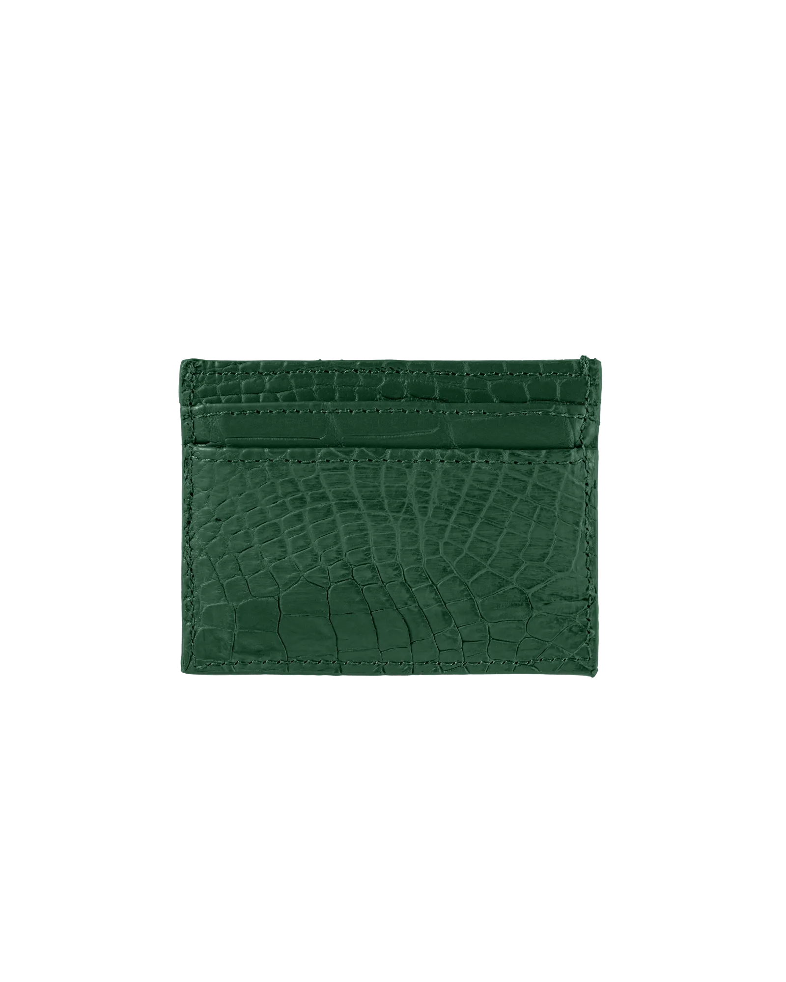 Crocodile Card Holder Forest Green