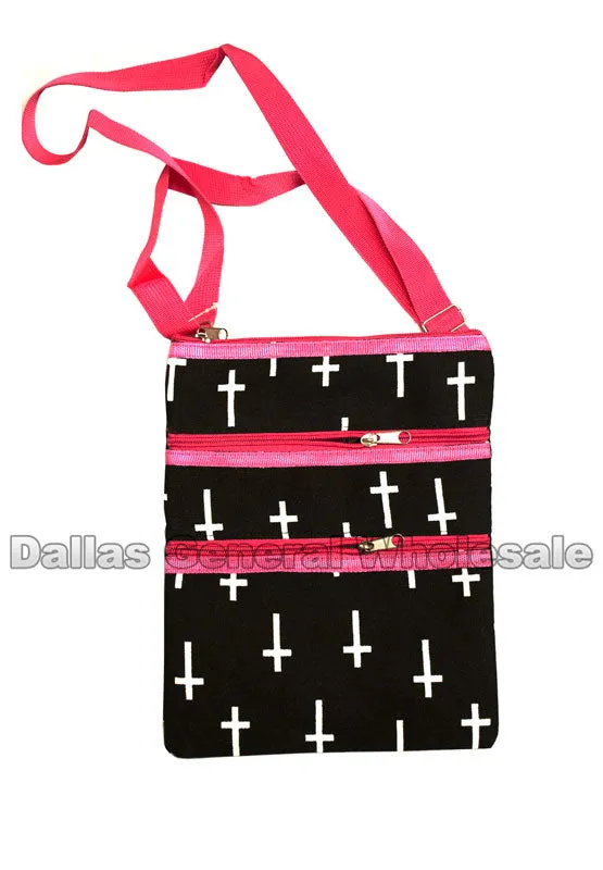 Cross Print Girls Shoulder Bags Wholesale