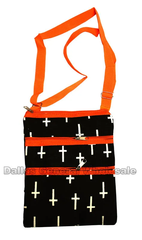Cross Print Girls Shoulder Bags Wholesale