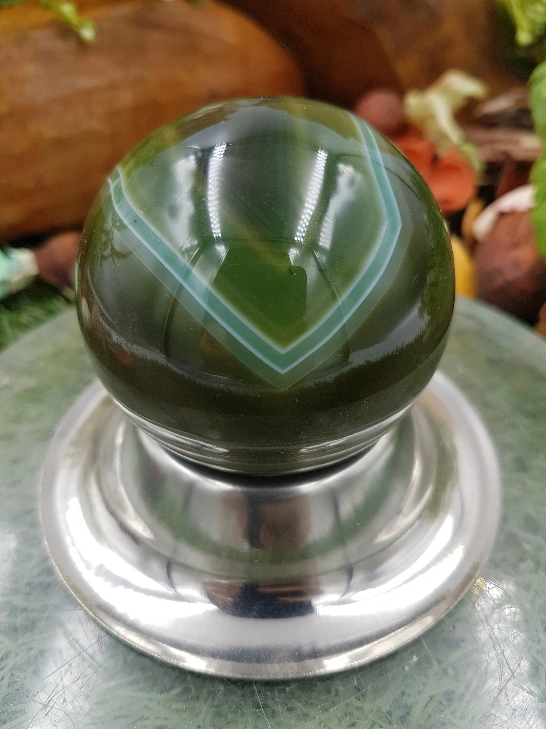 Crystal Green Quartz Sphere ~ perfect For Crystal Healing, Crystal Grid, Crystal Ball ~ Metaphysical Healing, Meditation