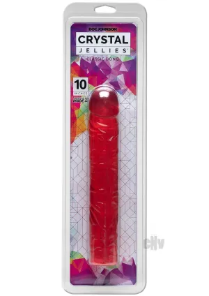 Crystal Jellies 10' Classic Dildo - Pink