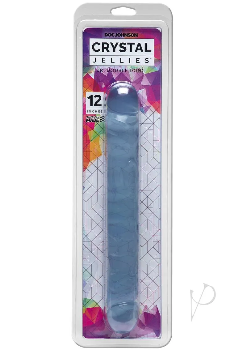 Crystal Jellies Jr Double Dong Clear 12