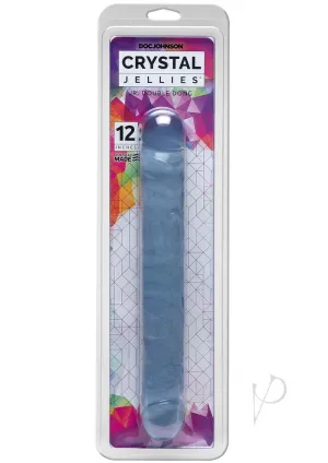 Crystal Jellies Jr Double Dong Clear 12