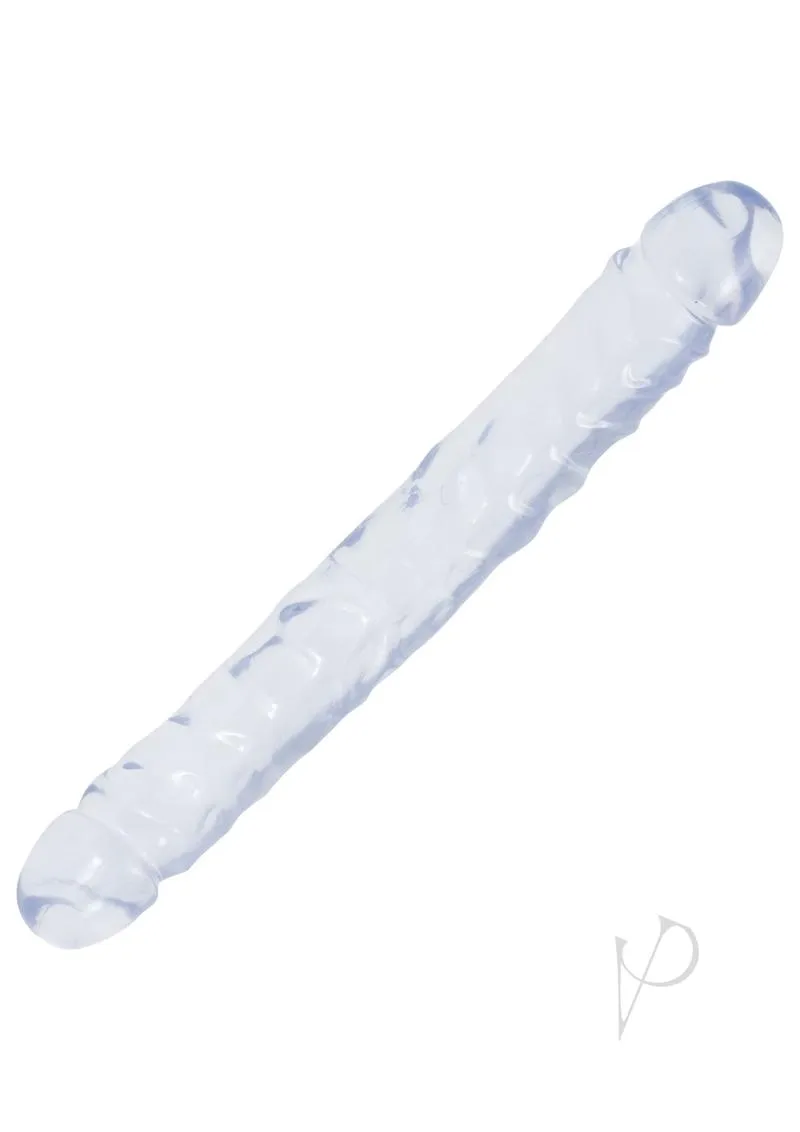 Crystal Jellies Jr Double Dong Clear 12