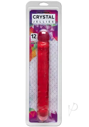 Crystal Jellies Jr Double Dong Pink 12