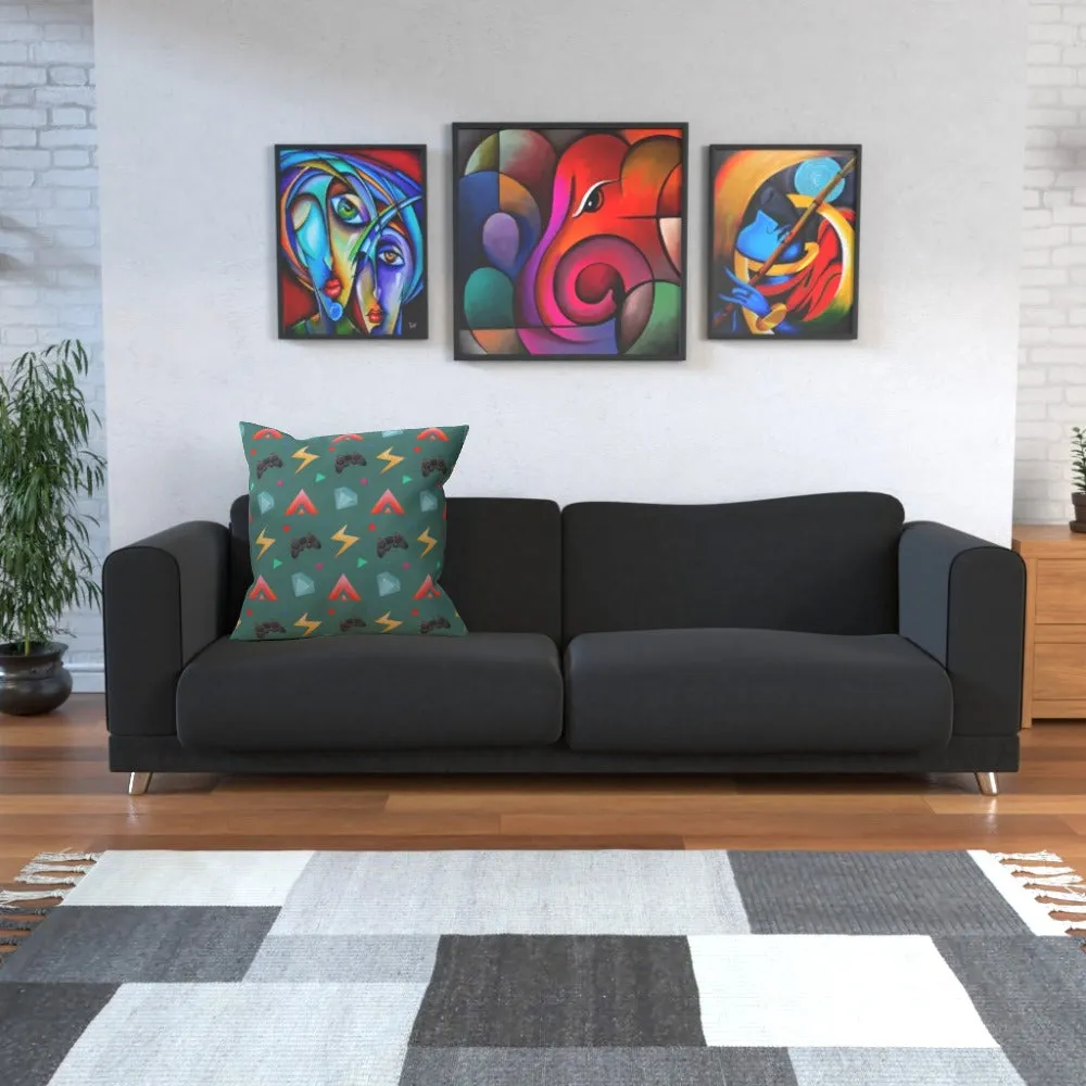Cushion - Gamers Play Green