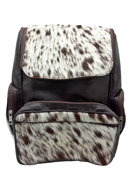 Customize Leather Backpack Unique Bag Brown