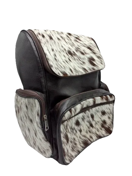 Customize Leather Backpack Unique Bag Brown