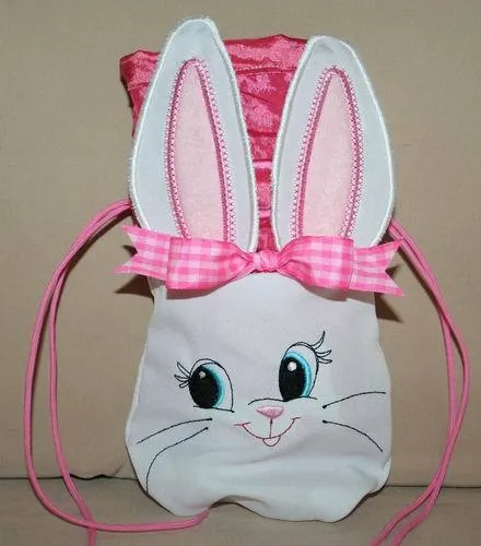 Cute Bunny Drawstring Bag