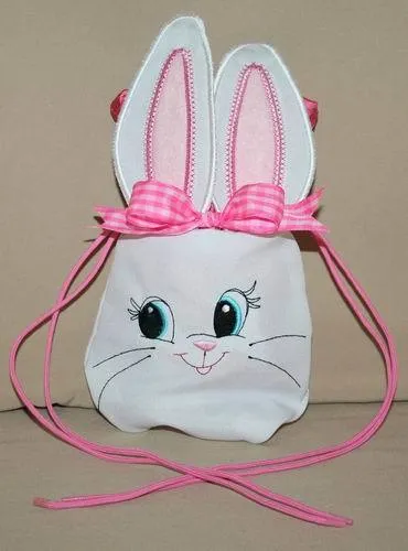 Cute Bunny Drawstring Bag