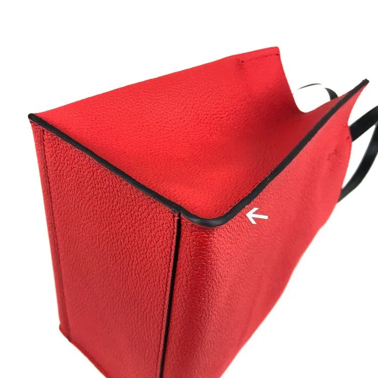 Cute Womens Green Leather Tote Bag Best Tote Handbag Small Shopper Bag Purse for Ladies