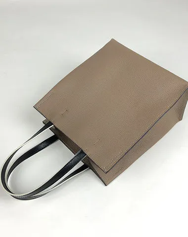 Cute Womens Green Leather Tote Bag Best Tote Handbag Small Shopper Bag Purse for Ladies