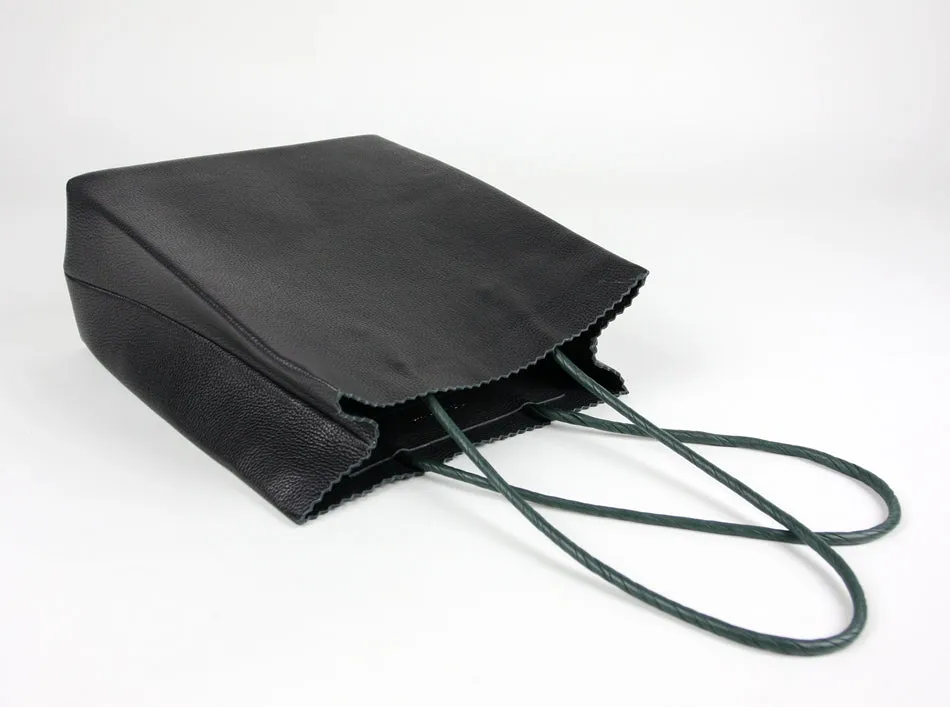 Cute Womens Small Green Leather Shoulder Tote Bag Small Best Tote Shopper Bag Purse for Ladies