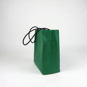 Cute Womens Small Green Leather Shoulder Tote Bag Small Best Tote Shopper Bag Purse for Ladies