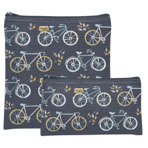 Danica Snack Bag Reusable Set of 2 Bicycle Sweet Ride