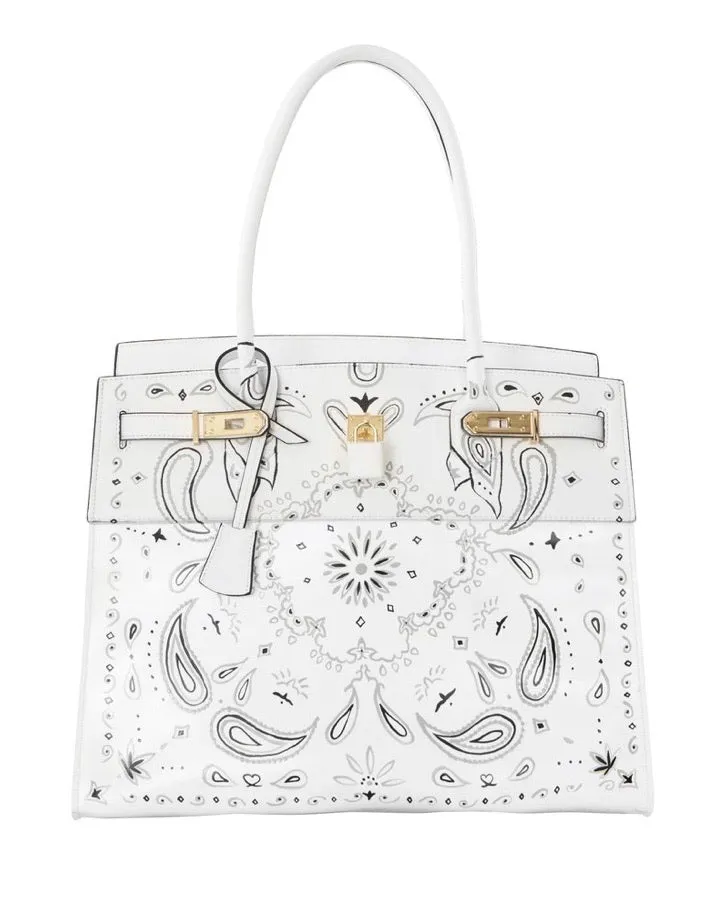 De Tropicale Hand Painted White Bandana Edition