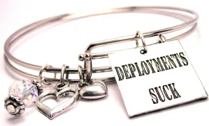 Deployments Suck Expandable Bangle Bracelet Set