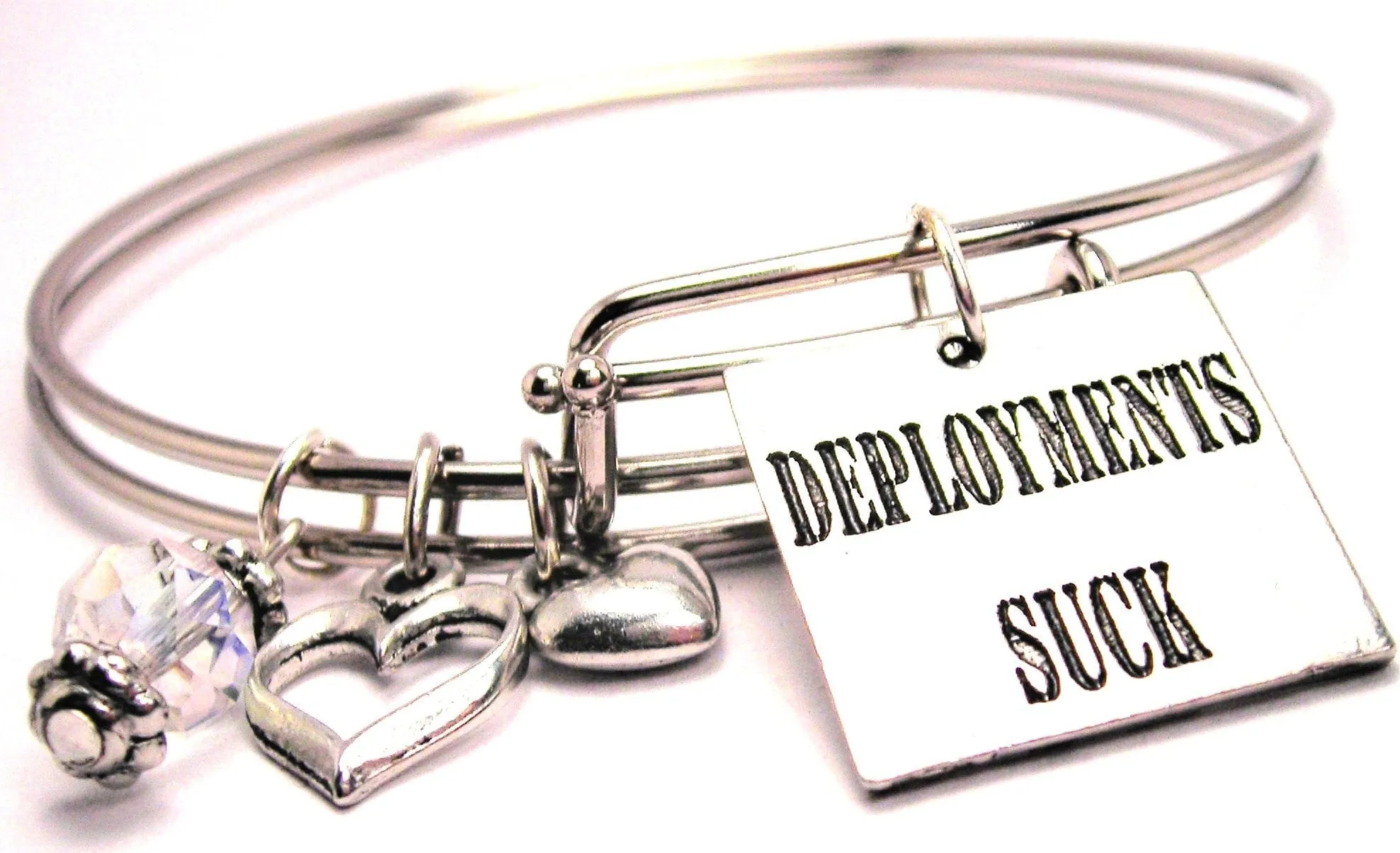 Deployments Suck Expandable Bangle Bracelet Set