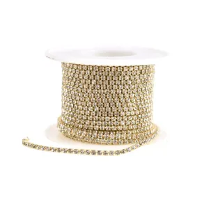 Diamond Rhinestone Single Link Rolls, 9-yard