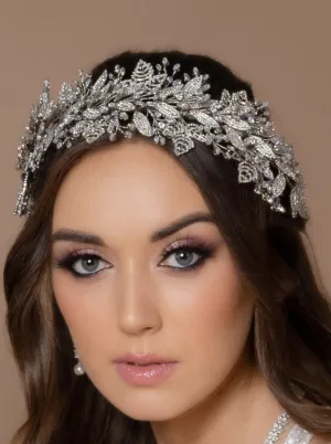 DINARA Swarovski Luxurious Wedding Headpiece