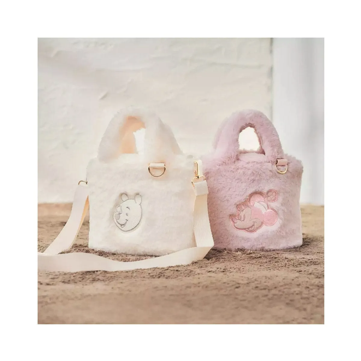 Disney Winnie the Pooh Fur 2-Way Tote Bag