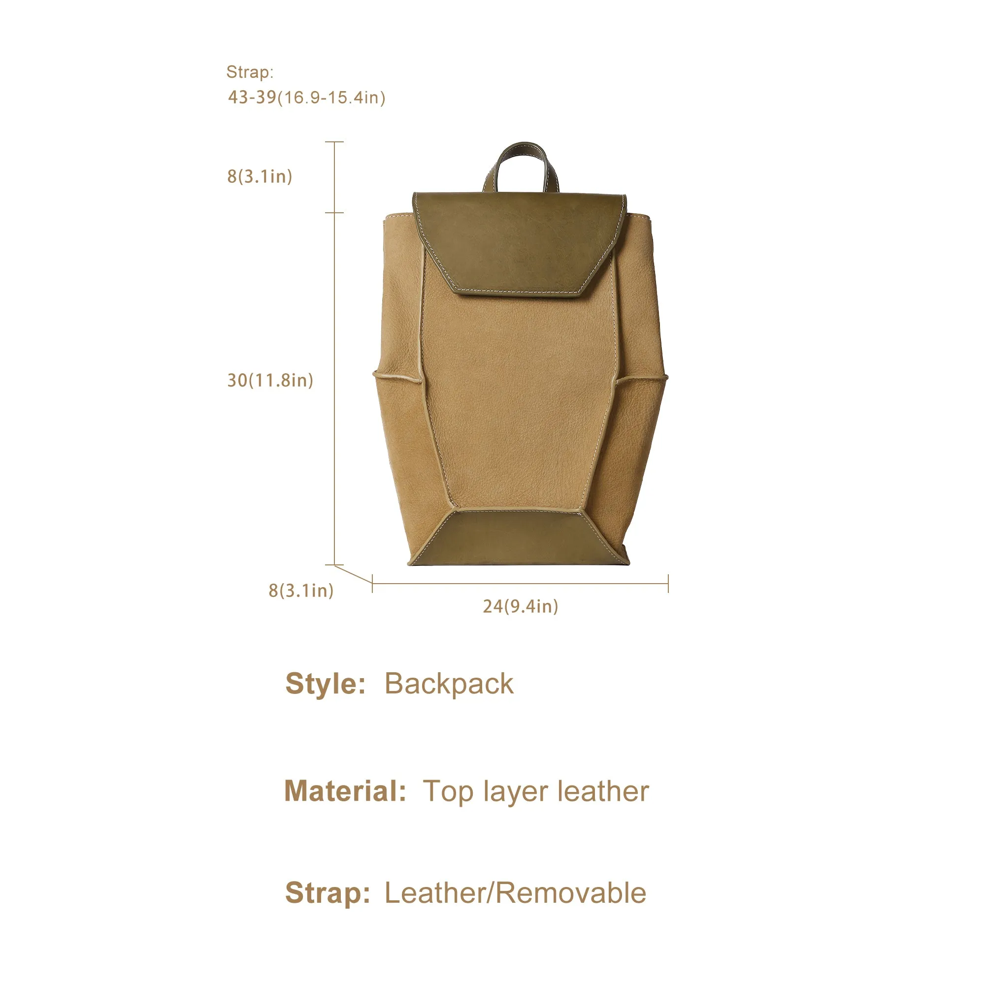 DIY Bag Kits - Original Design Niche Six-sided Backpack