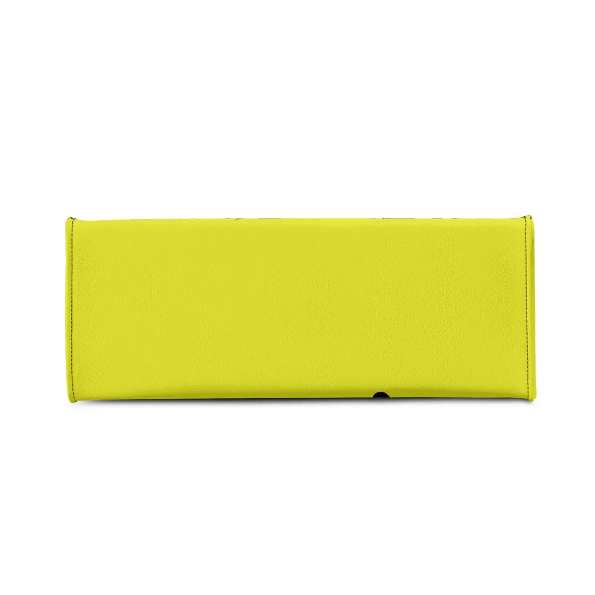 DRIP LO Black Logo & Yellow  Multiple Sizes Upgraded Luxury Women PU Leather Handbag