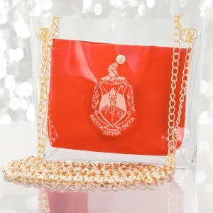 DST Mini Crossbody Chain Bag: Red / - / 6.75 x 2.25 x 7.5 inches