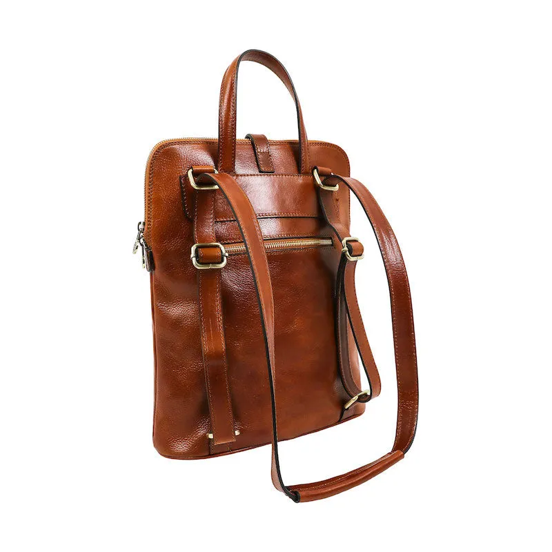 Emma - Leather Backpack Convertible Bag