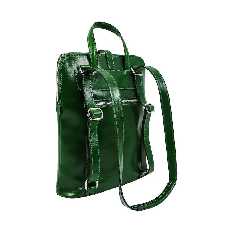 Emma - Leather Backpack Convertible Bag
