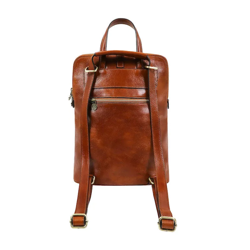 Emma - Leather Backpack Convertible Bag