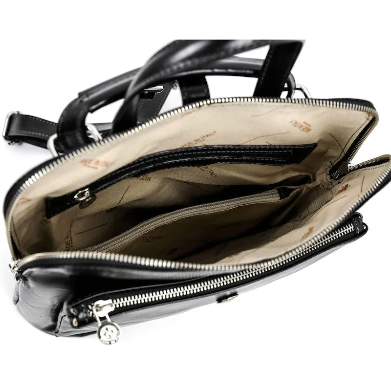 Emma - Leather Backpack Convertible Bag