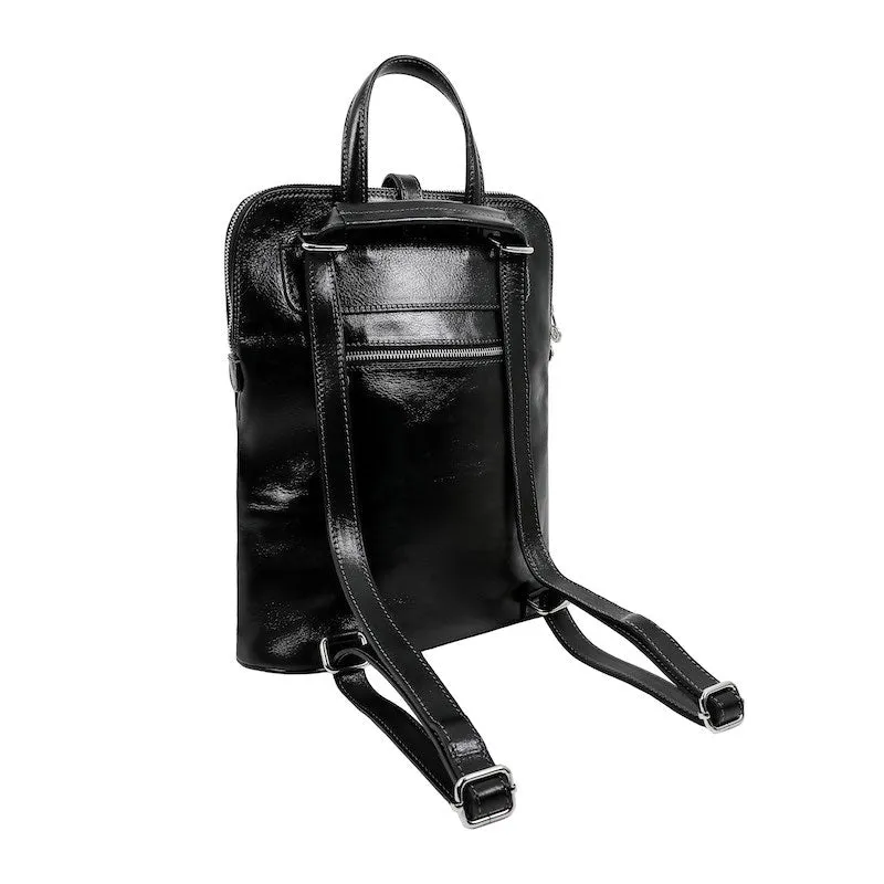 Emma - Leather Backpack Convertible Bag