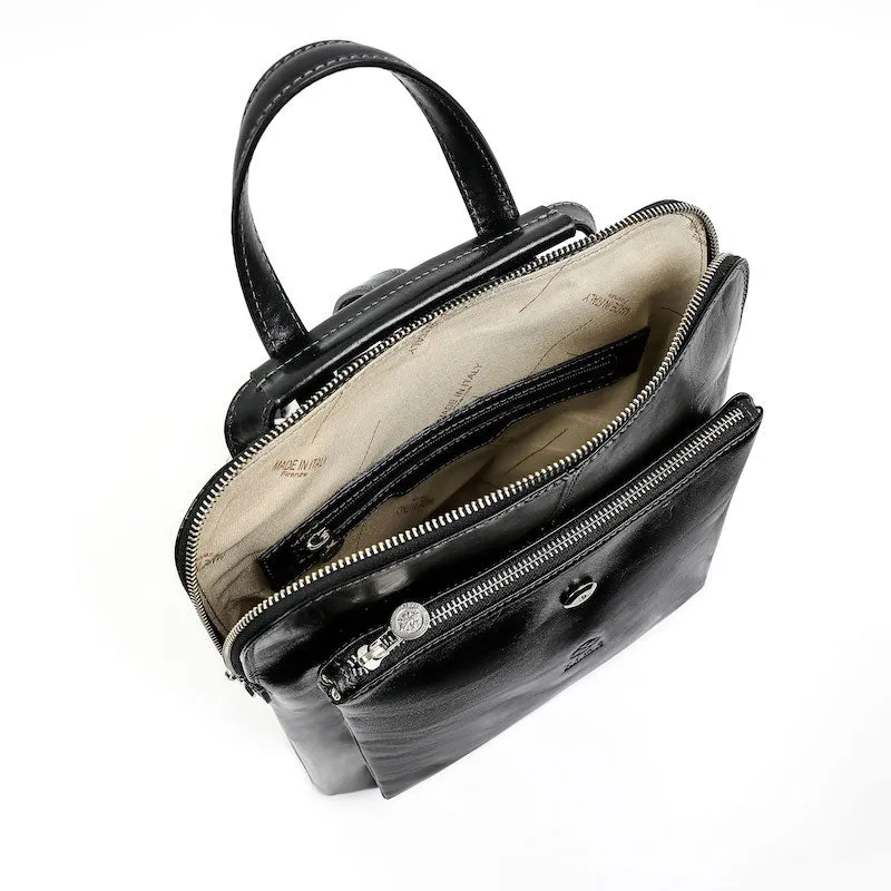 Emma - Leather Backpack Convertible Bag