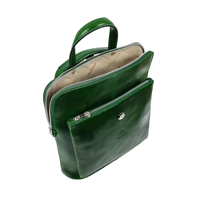 Emma - Leather Backpack Convertible Bag