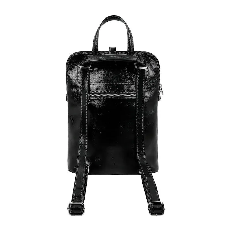 Emma - Leather Backpack Convertible Bag
