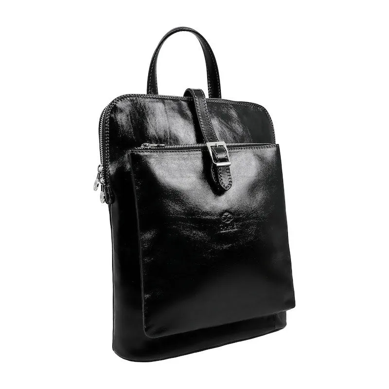 Emma - Leather Backpack Convertible Bag