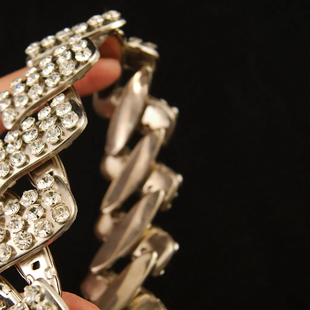 Expandable Rhinestone Bracelet