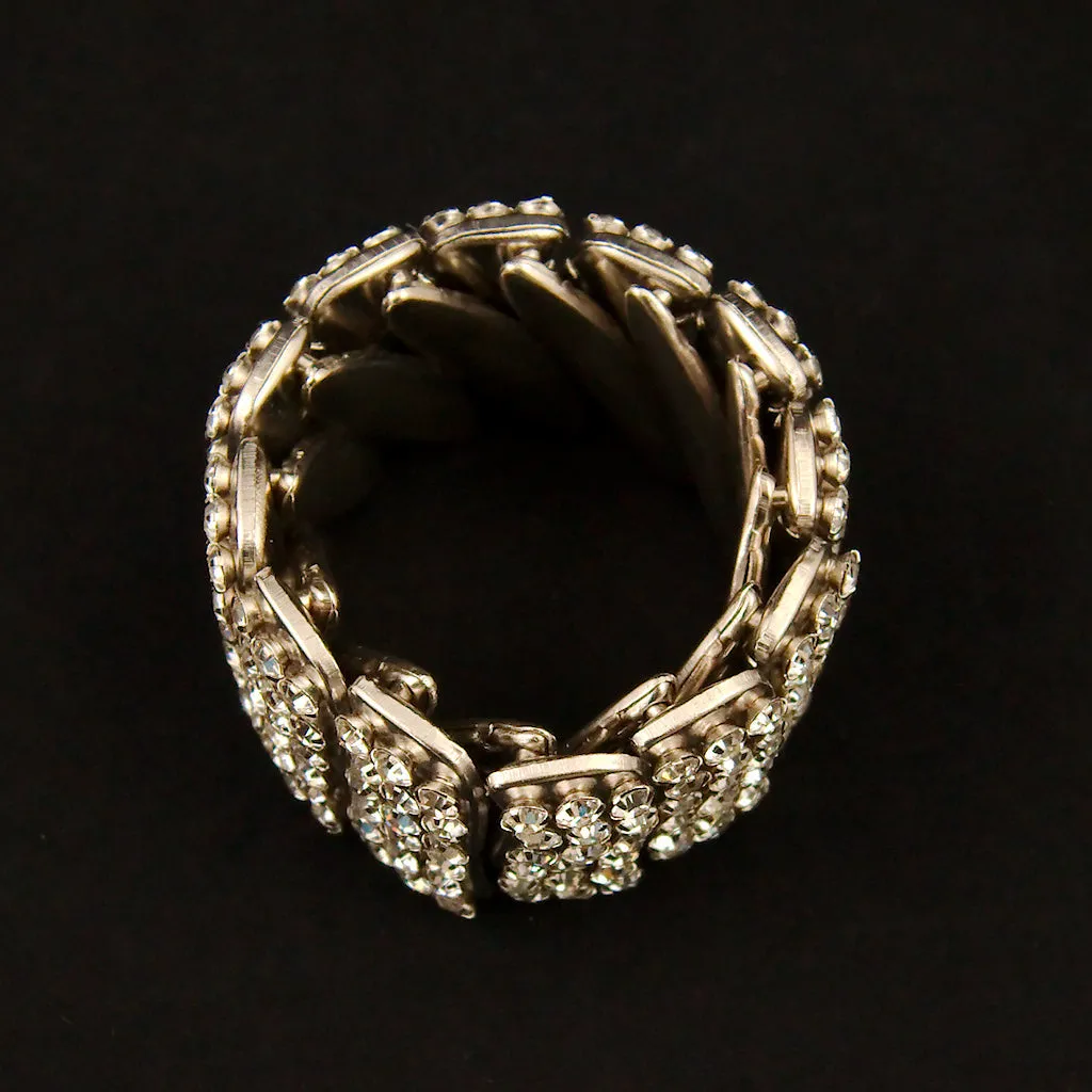 Expandable Rhinestone Bracelet