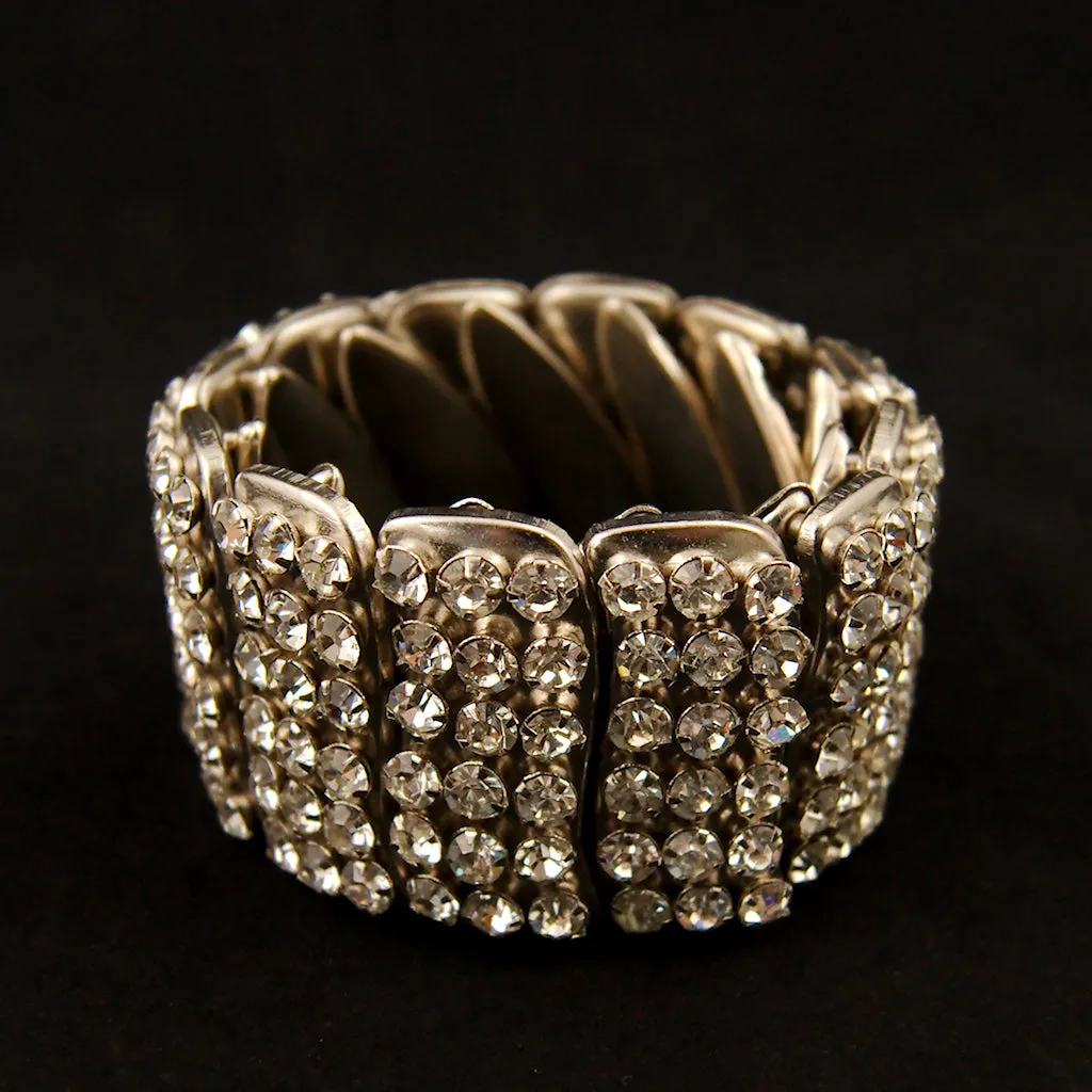 Expandable Rhinestone Bracelet