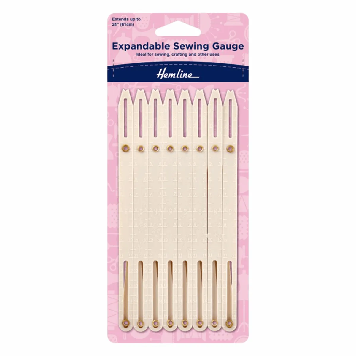Expandable sewing gauge