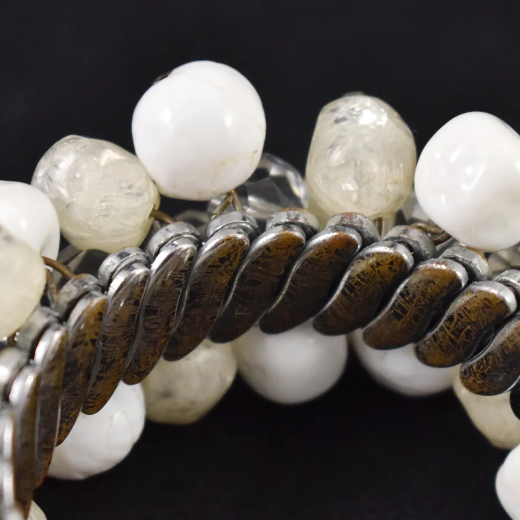Expandable Vintage Bead Bracelet