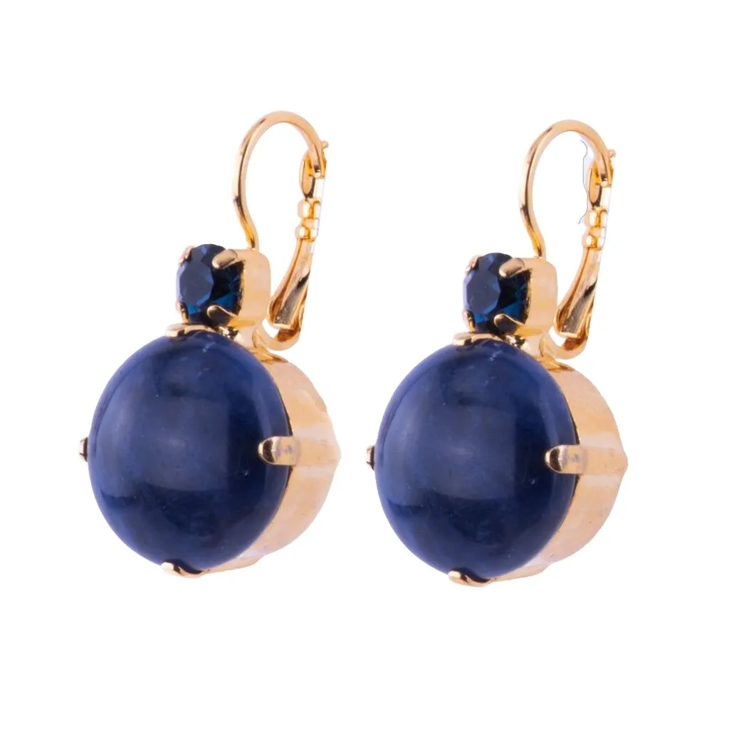Extra Luxurious Double Stone Leverback Earrings in "Cascade" *Custom*