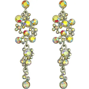 Fairy Champagne Bubbles Pierced Earrings (Silvertone)