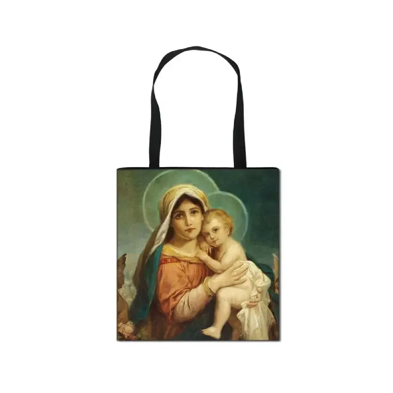 Fantasy Painting Fairy and Angel Large Capacity Shopping Bag